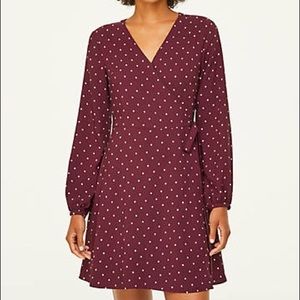 Loft Self Tie Wrap Dress